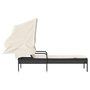 Voir la diapositive 5 : VIDAXL Chaise longue avec auvent noir resine tressee