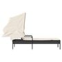 Voir la diapositive 5 : VIDAXL Chaise longue avec auvent noir resine tressee