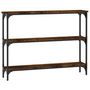 Voir la diapositive 2 : VIDAXL Table console chene fume 100x22,5x75 cm bois d'ingenierie