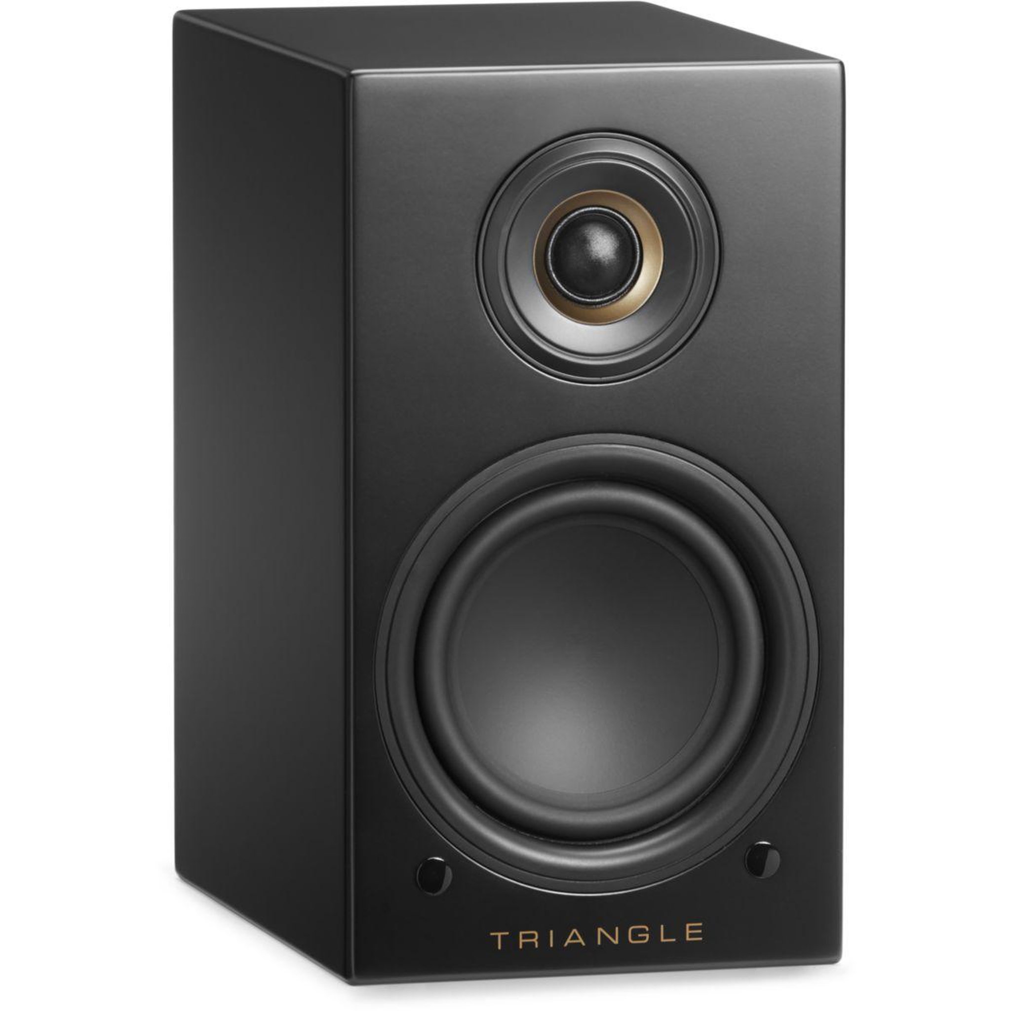 Voir la diapositive 2 : Triangle Enceinte bibliothèque active ln01a elara noir mat x2