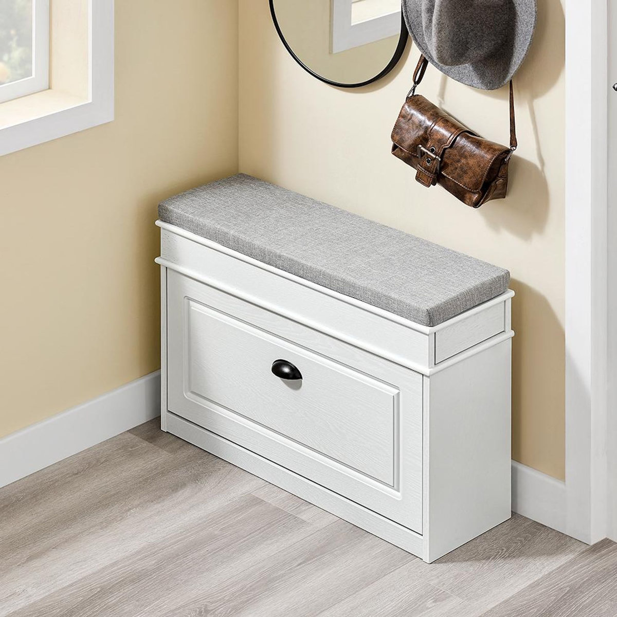 SOBUY SoBuy - Banc de Rangement à Chaussures avec Un Tiroir - Classique - FSR82-L