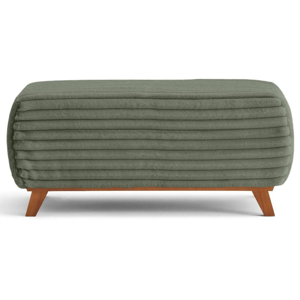 BEST MOBILIER Cristal - bout de lit - en fausse fourrure côtelée