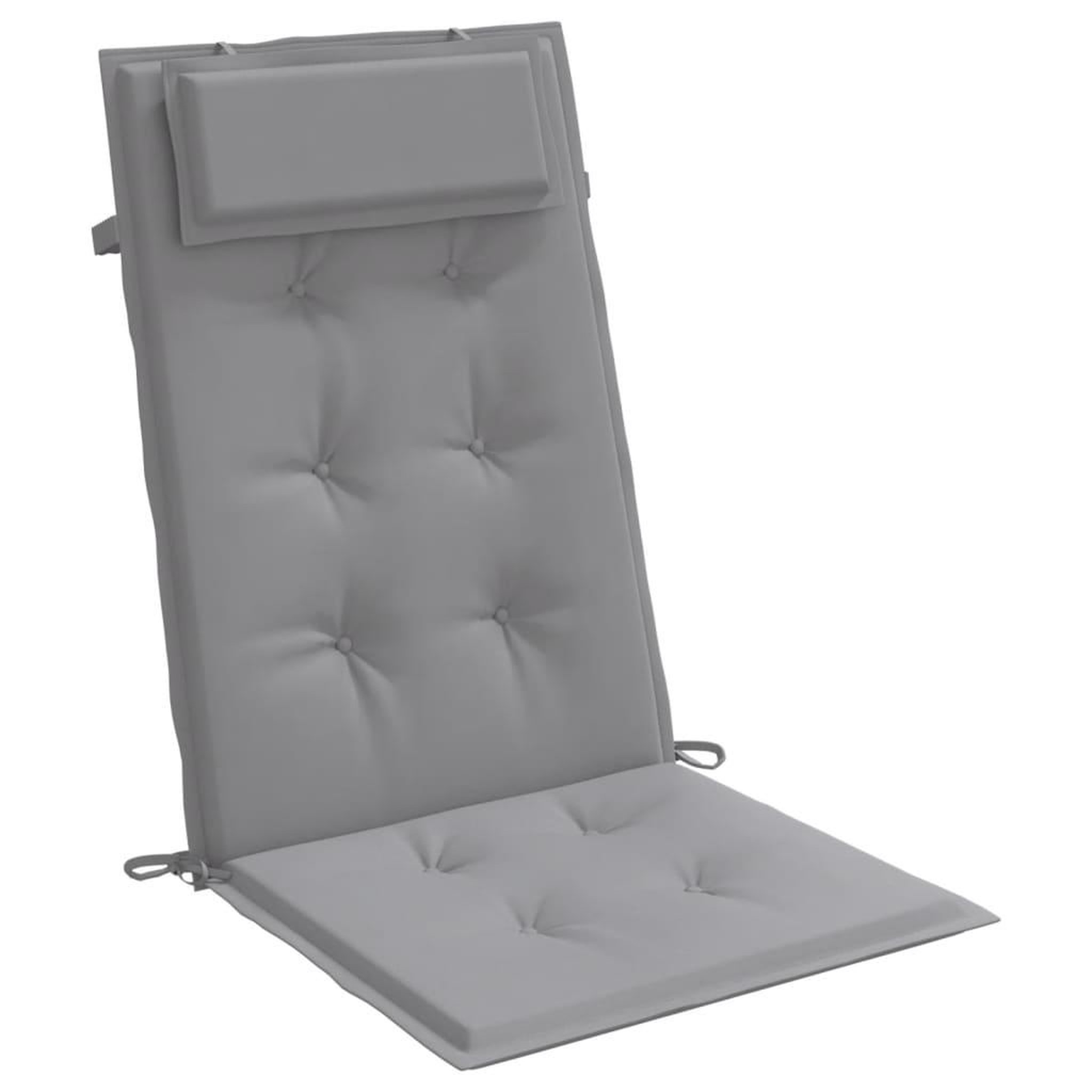 Voir la diapositive 5 : VIDAXL Coussins de chaise a dossier haut lot de 6 gris tissu oxford
