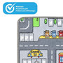 Voir la diapositive 3 : PLAY4FUN Tapis de jeu - Circuit de voiture en ville - 100 x 67 cm