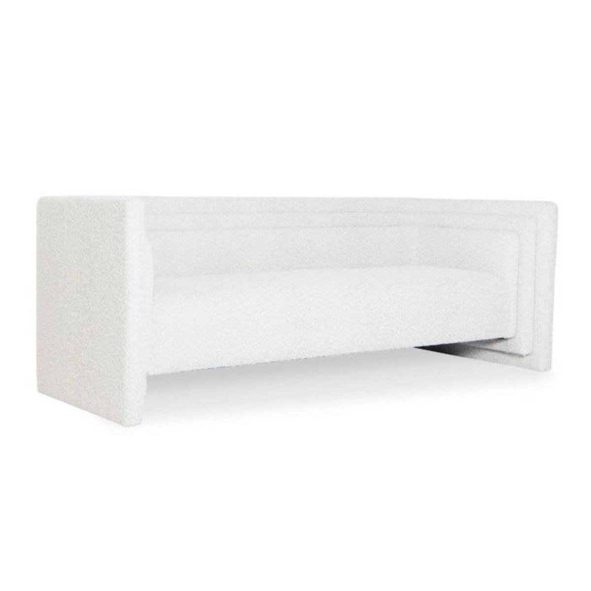 Paris Prix Canapé 3 Places Design Bouclette  Cubia  230cm Crème