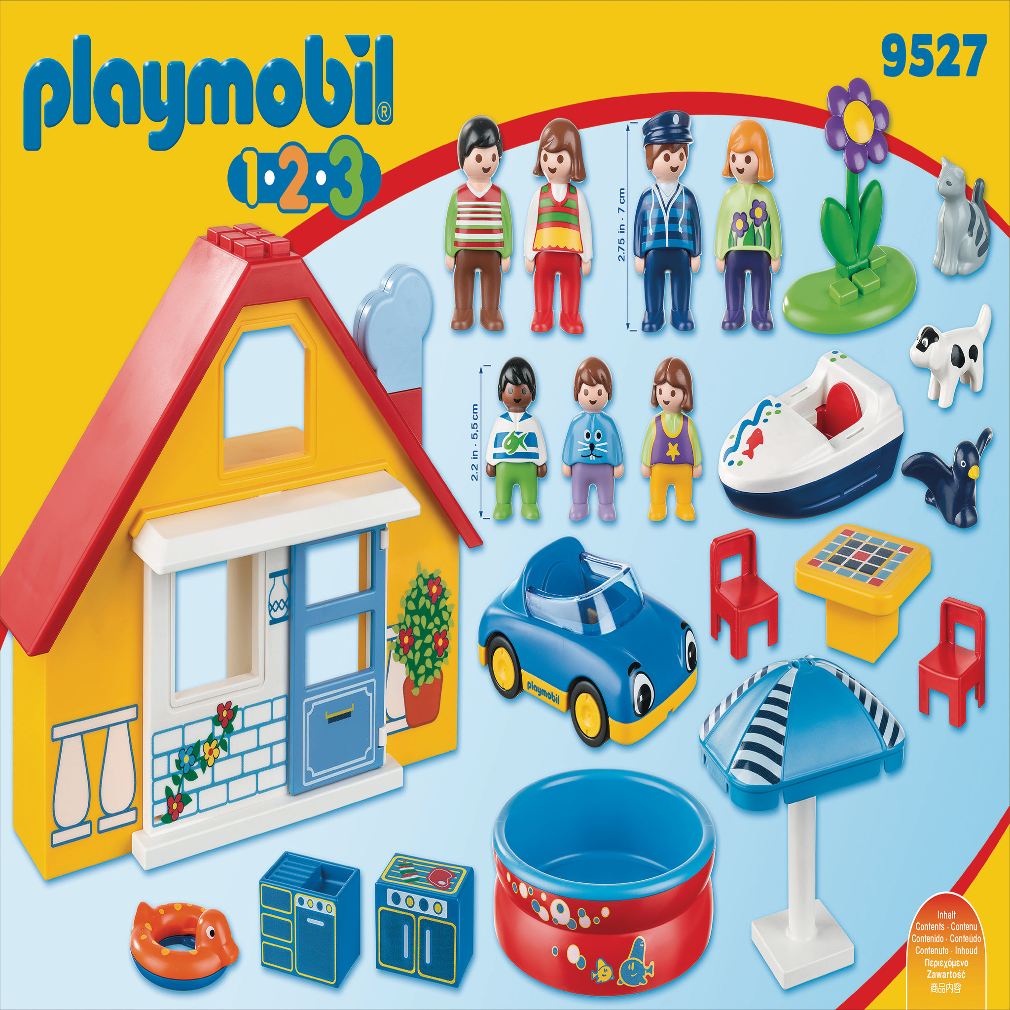 Voir la diapositive 2 : PLAYMOBIL 9527 - 1.2.3 - Maison de vacances