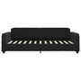 Voir la diapositive 4 : VIDAXL Lit de jour avec matelas noir 90x200 cm velours