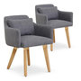 Voir la diapositive 1 : Paris Prix Lot de 2 Fauteuils Scandinave  Alan  70cm Gris Clair