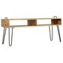 Voir la diapositive 2 : VIDAXL Meuble TV Bois de manguier massif 110 x 35 x 45 cm