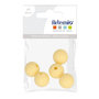 Voir la diapositive 2 : Artemio 5 perles silicone rondes - 10 mm - jaune