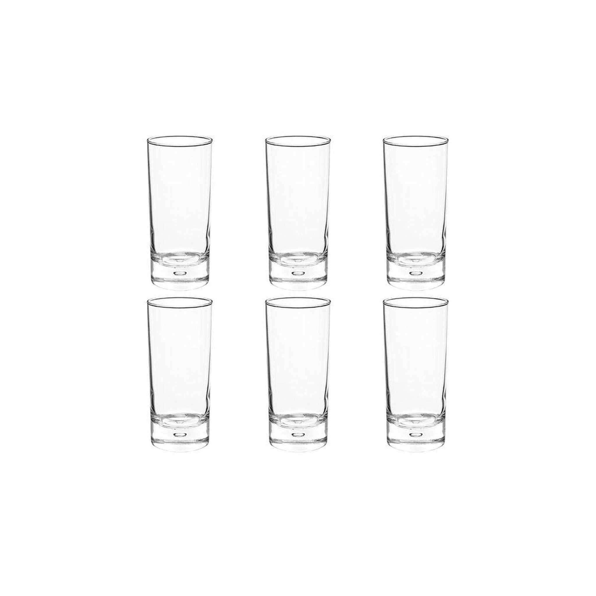 SECRET DE GOURMET Lot de 6 verres hauts  georgi'eau  29cl transparent