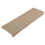 Voir la diapositive 3 : VIDAXL Tapis d'escalier auto-adhesifs 15 pcs Beige fonce 65x21x4 cm