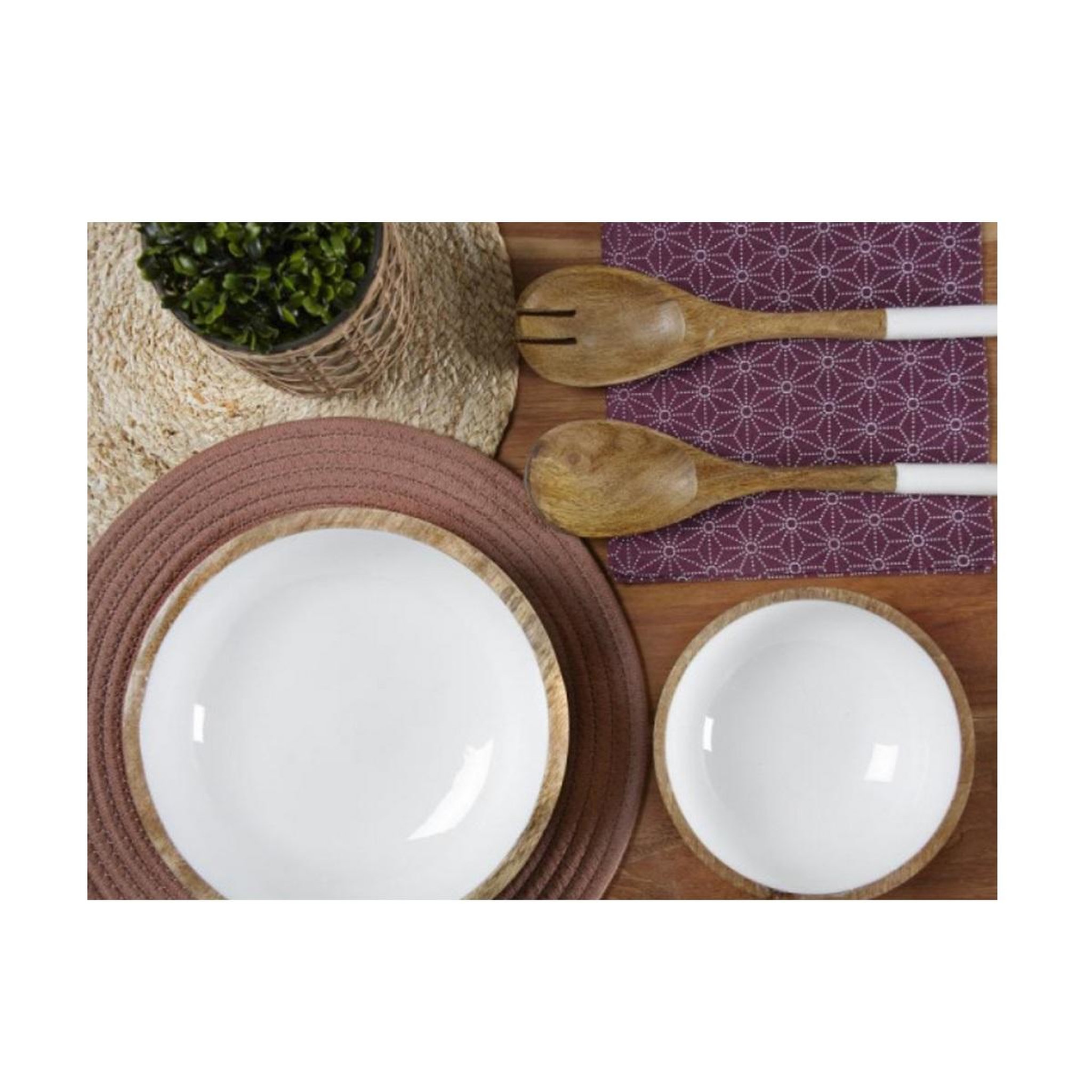 Voir la diapositive 2 : Aubry gaspard Saladier 25cm en bois - cco9840