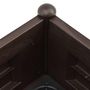 Voir la diapositive 5 : VIDAXL Lit sureleve de jardin PP Moka 100x43x35 cm