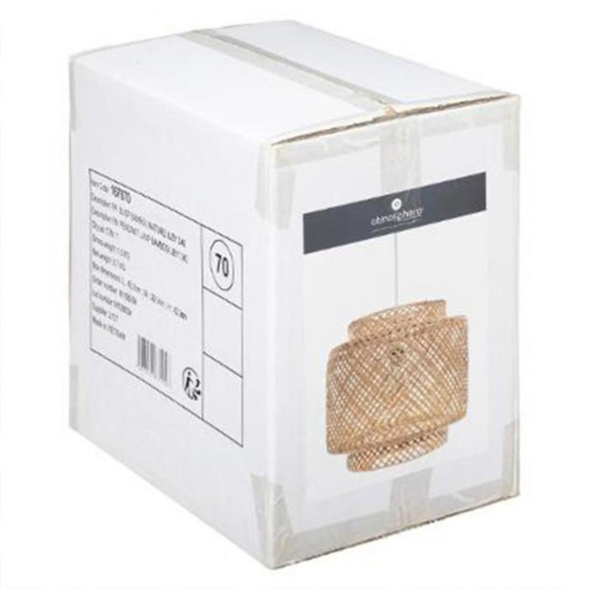 ATMOSPHERA Lampe Suspension Bambou  Liby  40cm Naturel