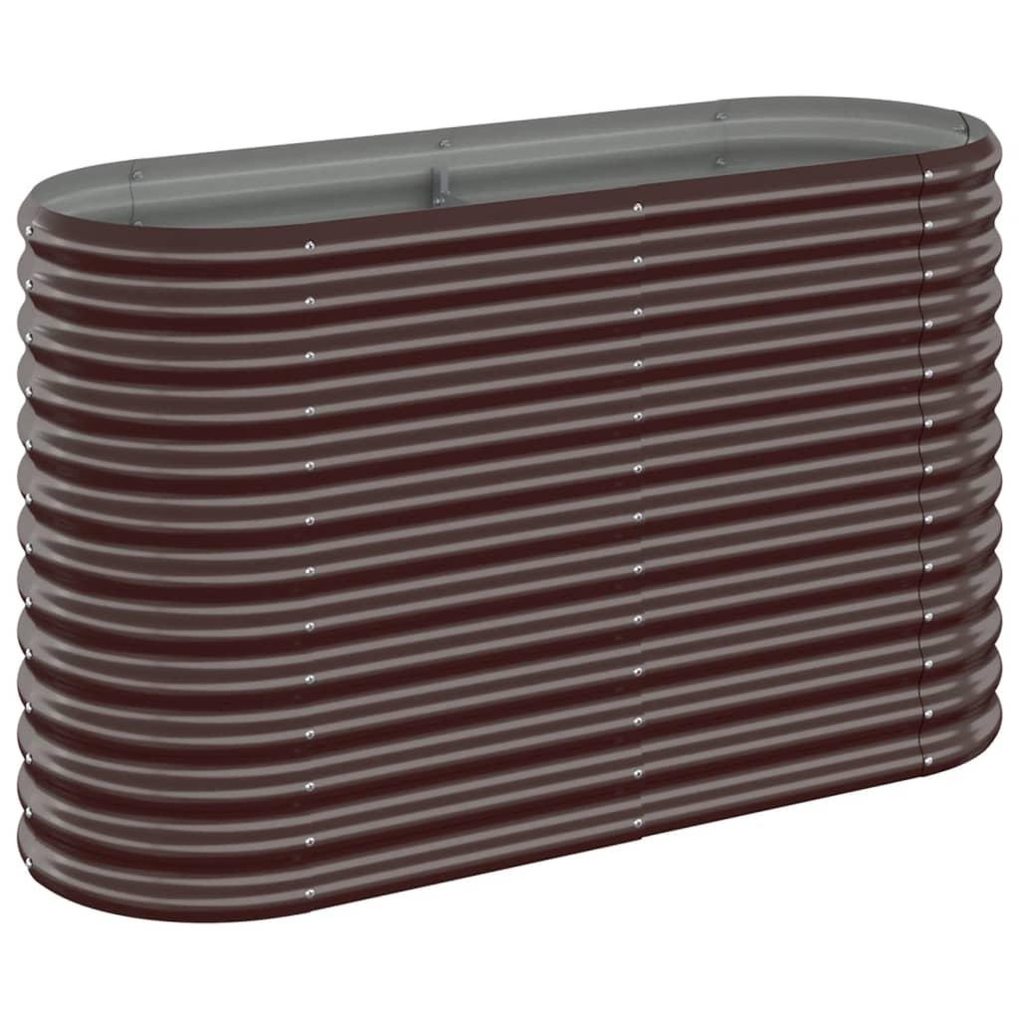 Voir la diapositive 2 : VIDAXL Lit sureleve de jardin Acier enduit de poudre marron