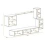 Voir la diapositive 4 : Paris Prix Ensemble Meuble TV  Switch XXIII  250cm Gris & Naturel