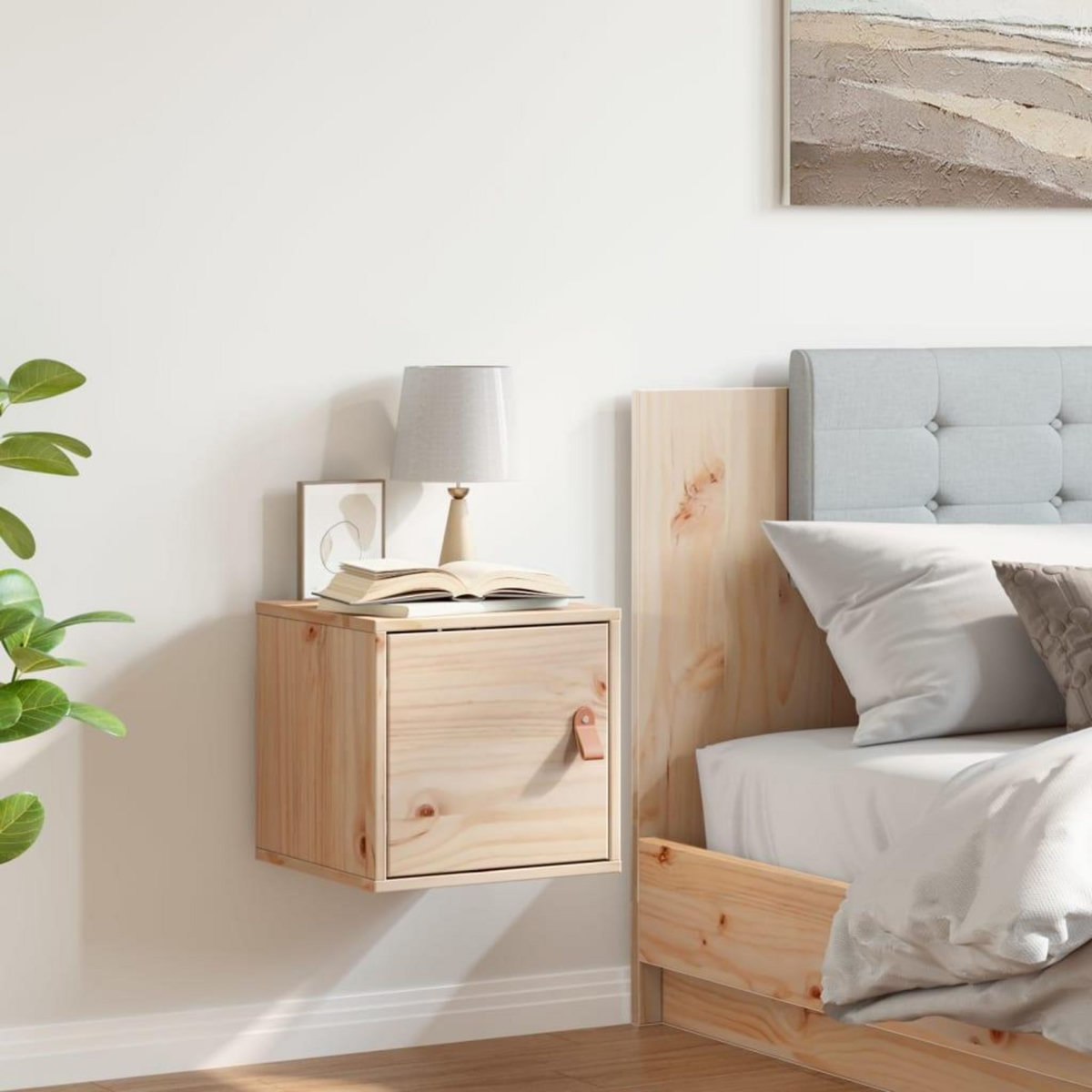 VIDAXL Armoire murale 31,5x30x30 cm Bois de pin massif