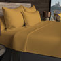 Voir la diapositive 3 : SOLEIL D'OCRE Drap plat en coton 57 fils UNI, par Soleil d'ocre