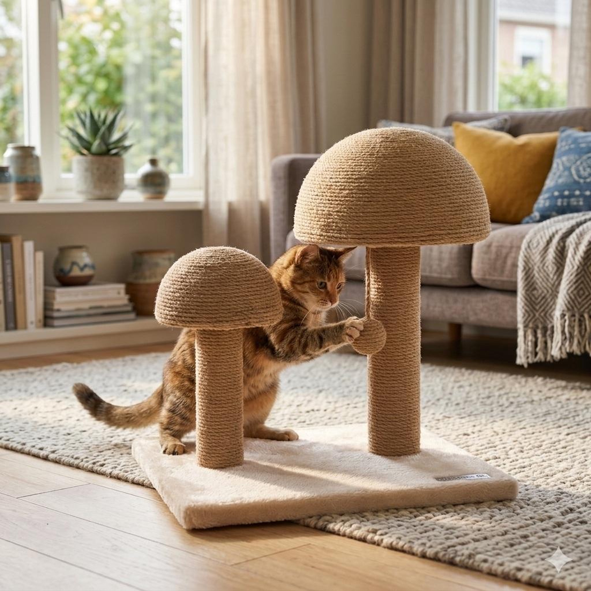 Voir la diapositive 2 : Eden Arbre a griffer pour chat champignon