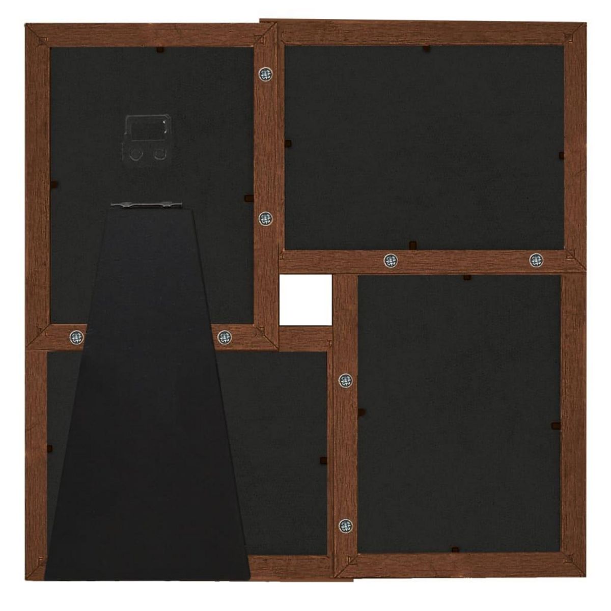 VIDAXL Collage de cadres photo pour photo de 4x(10x15 cm) Marron MDF
