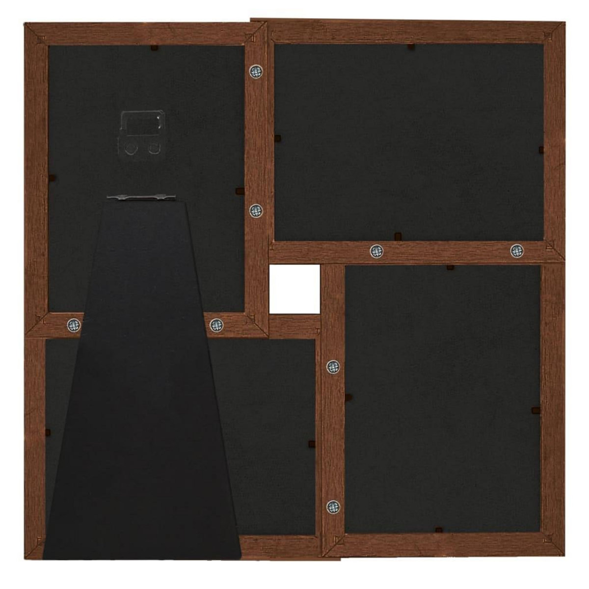 VIDAXL Collage de cadres photo pour photo de 4x(10x15 cm) Marron MDF