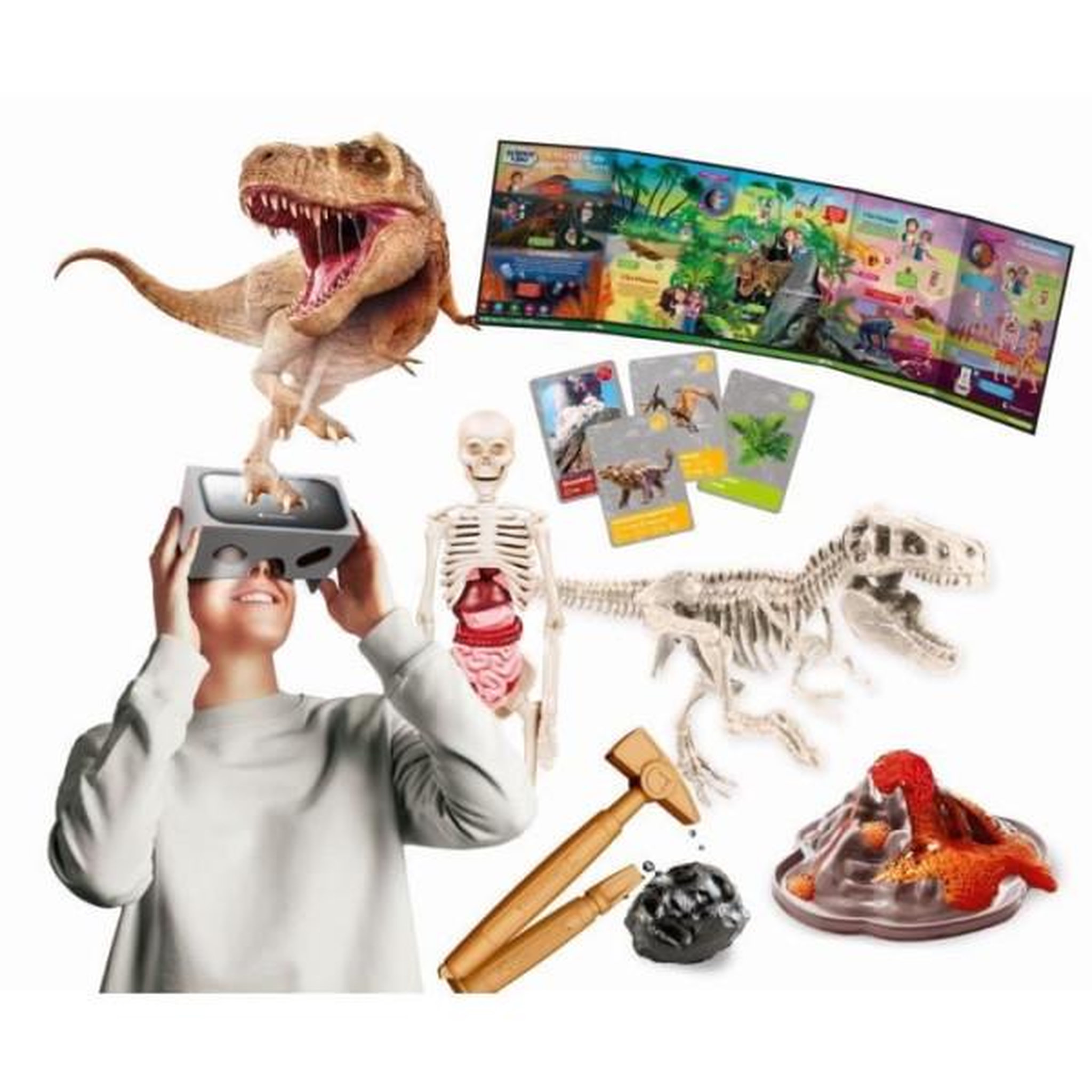 Voir la diapositive 3 : CLEMENTONI Jeu de sciences et d expérience Clementoni L histoire de la vie sur Terre Réalité Virtuelle