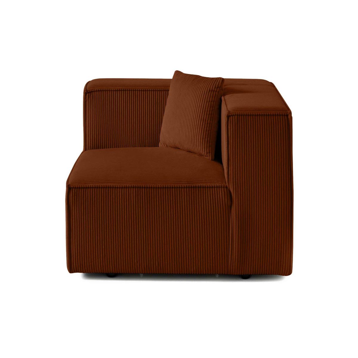 LISA DESIGN Arty - module d'assise gauche - en velours côtelé