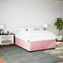 Voir la diapositive 1 : VIDAXL Cadre de lit sans matelas rose 140x200 cm velours
