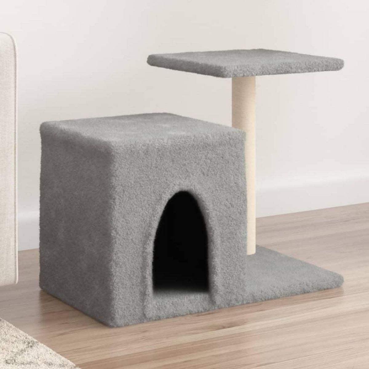 VIDAXL Arbre a chat avec griffoirs en sisal gris clair 50,5 cm