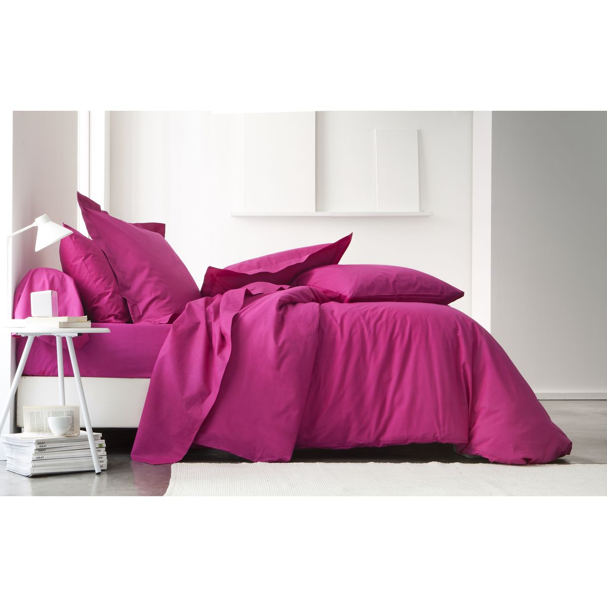 TODAY Housse de couette unie coton 57 fils