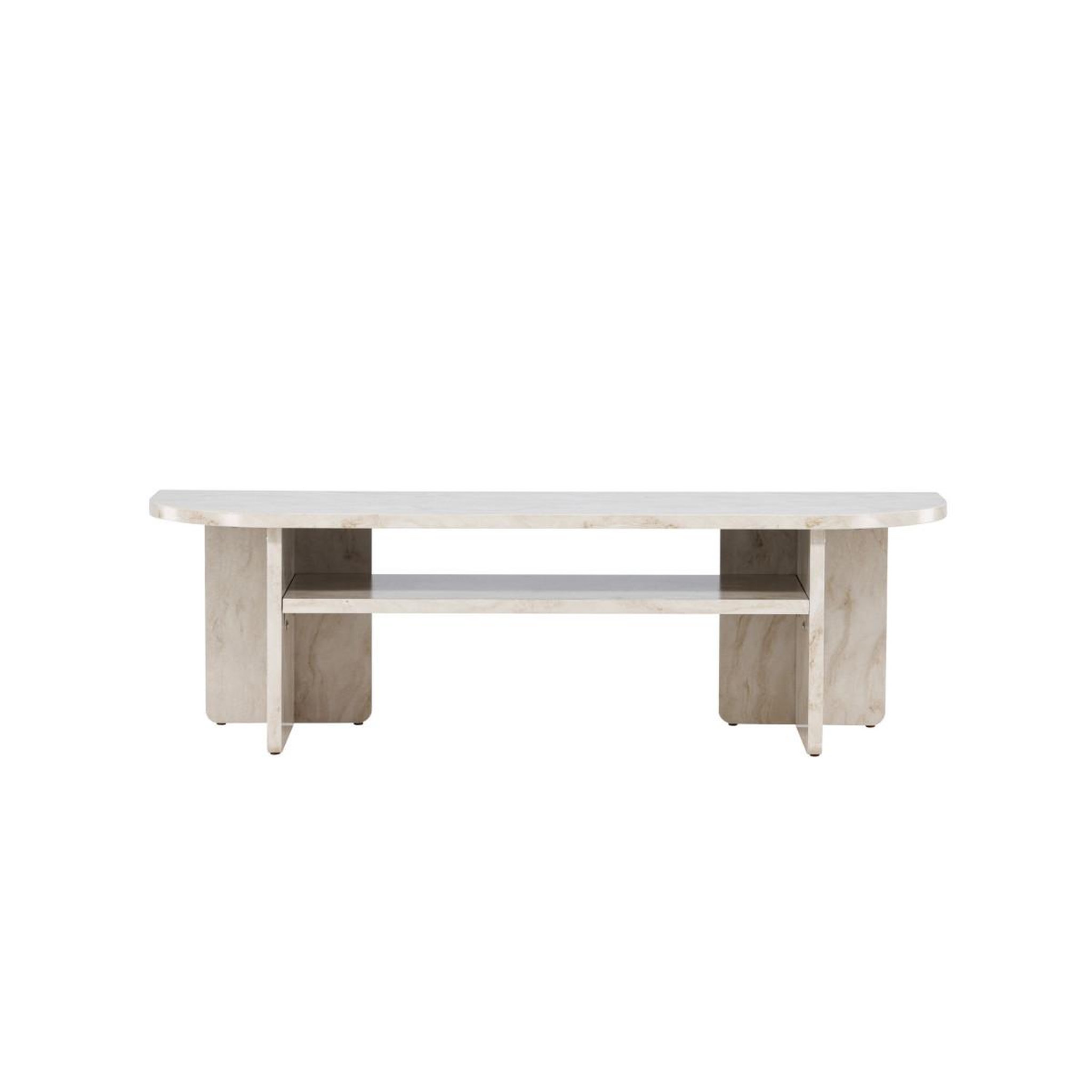 Voir la diapositive 4 : Paris Prix Meuble tv effet marbre  alesund  140cm beige