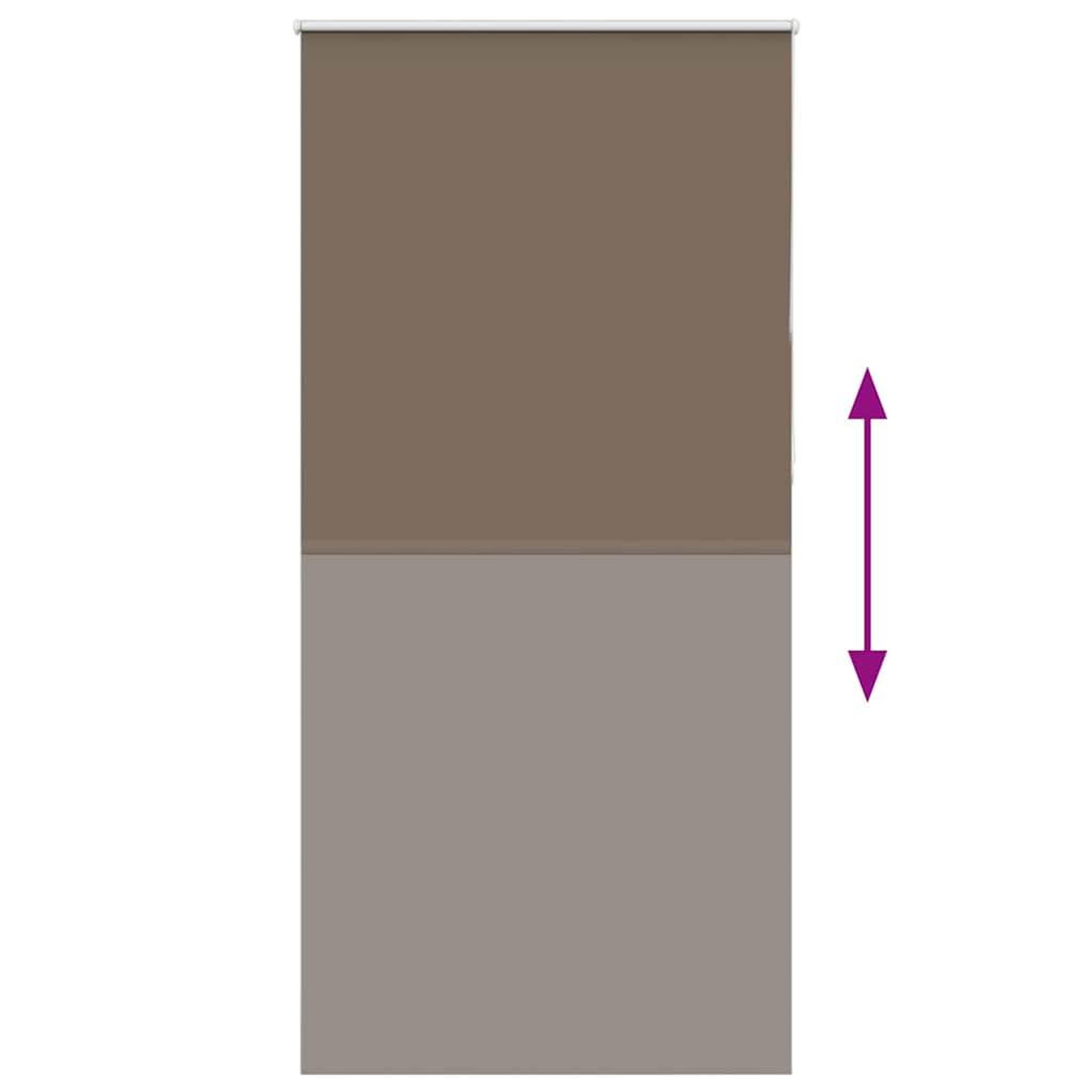 Voir la diapositive 5 : VIDAXL Store enrouleur occultant cafe 115x210cm largeur du tissu