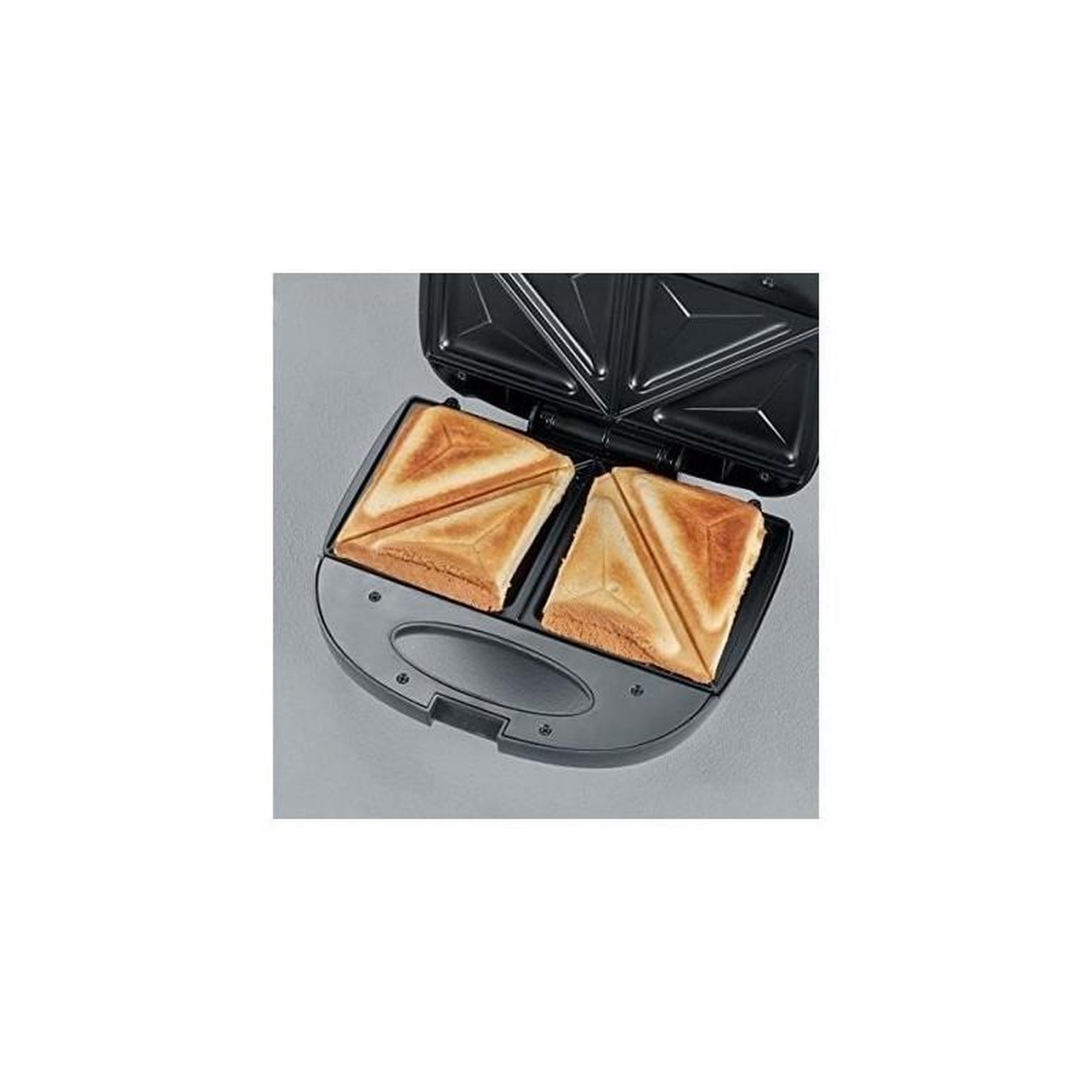 Voir la diapositive 2 : SEVERIN SEVERIN - SA-2969 - Appareil a croque monsieur - Noir - Puissance 600W - Plaques anti-adhésives