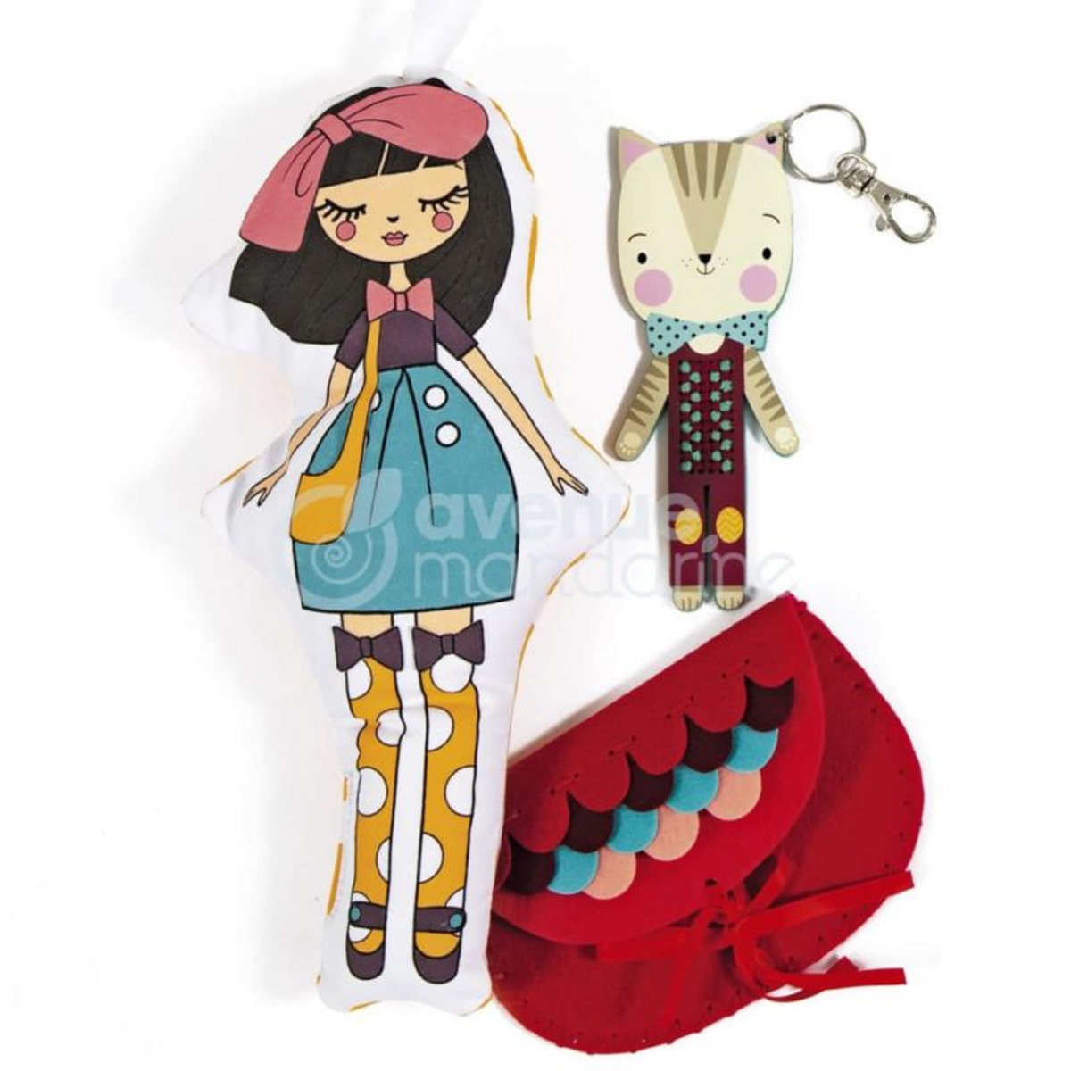 Avenue Mandarine Avenue Mandarine Boîte de jeu multi activités Louise & Leon