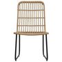 Voir la diapositive 3 : VIDAXL Chaises de jardin lot de 2 Resine tressee Chene