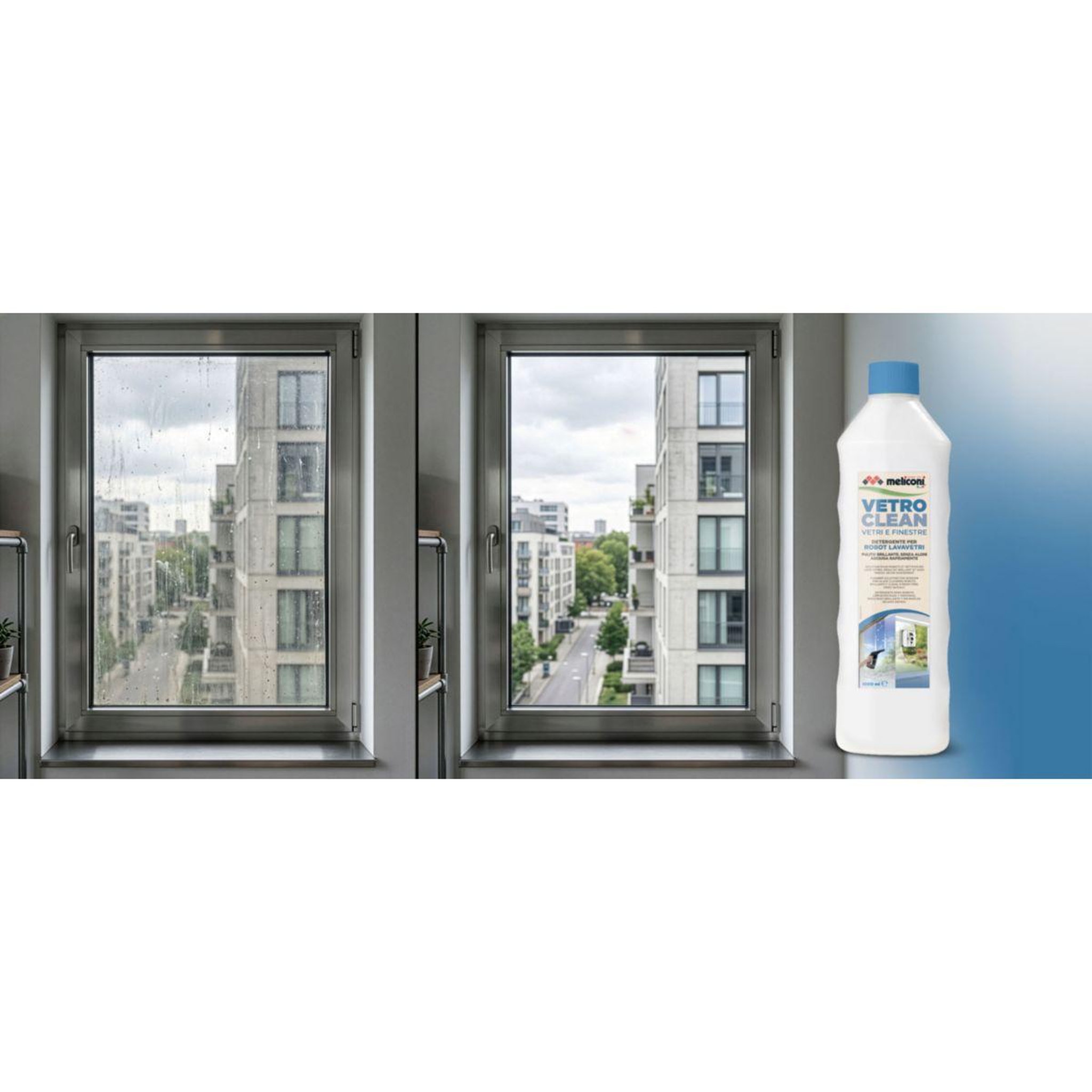 Voir la diapositive 5 : Meliconi Détergent vetro clean robots et laveur de vitres