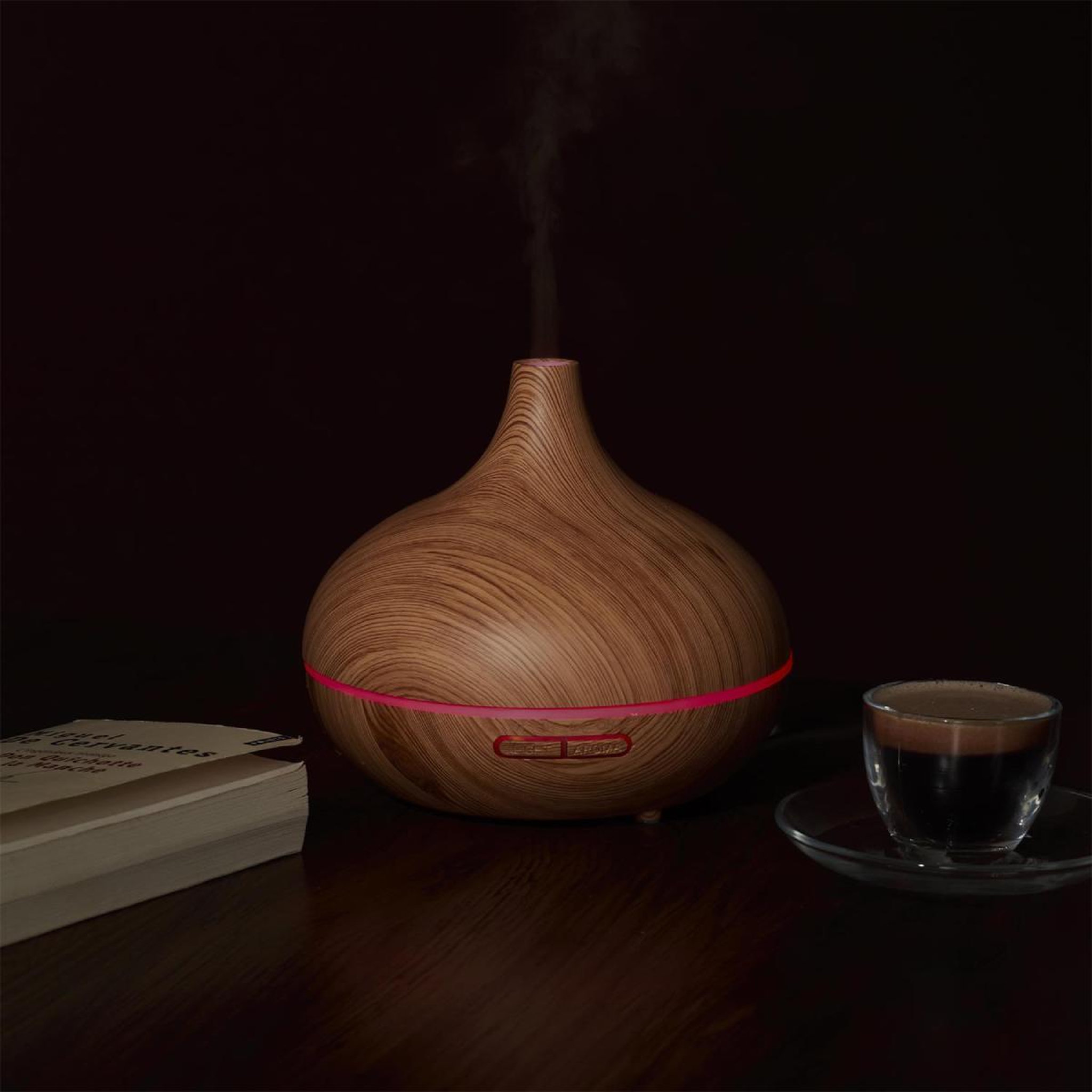 Voir la diapositive 6 : The Home Deco Factory Diffuseur d'ambiance lumineux  led  300ml marron