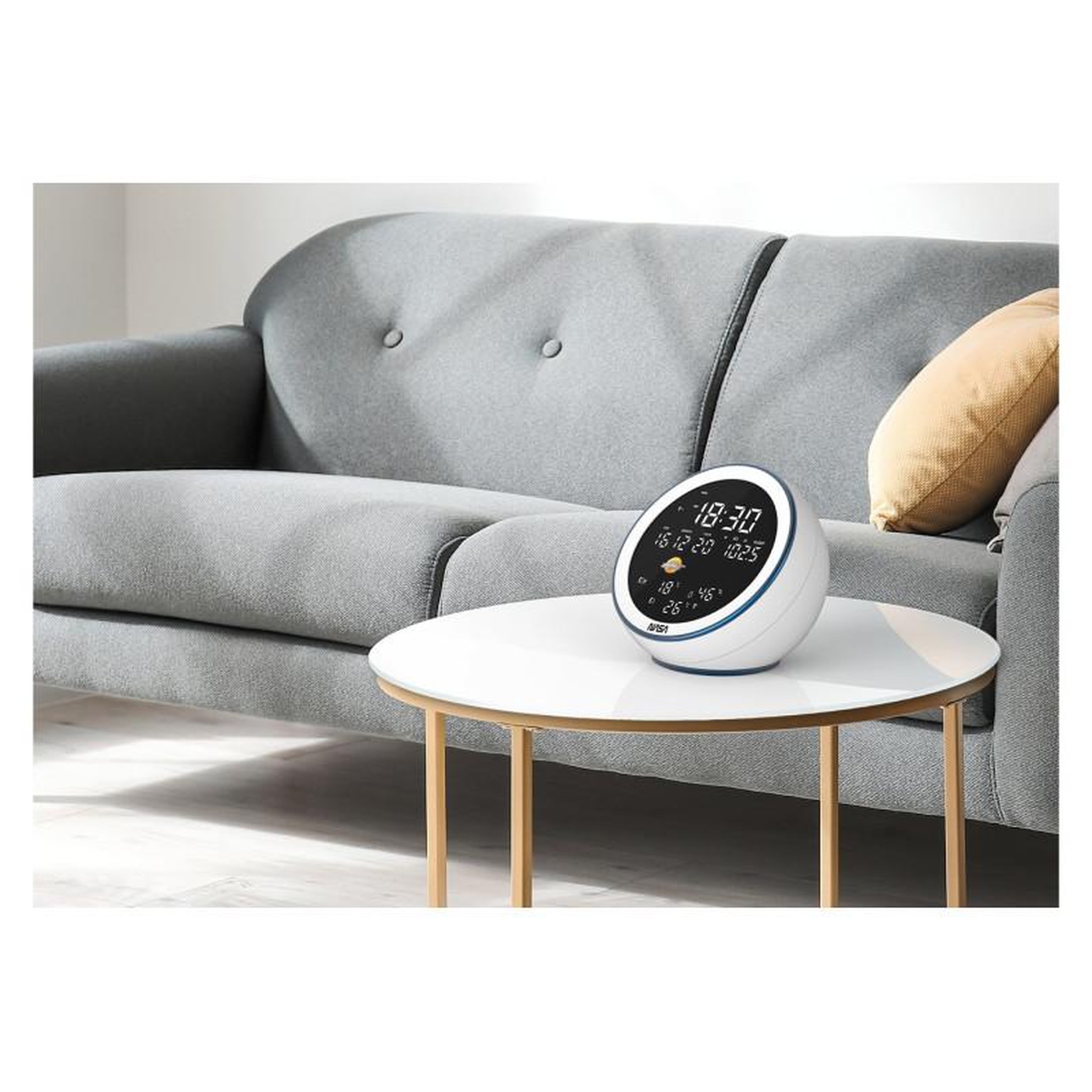 Voir la diapositive 5 : NASA Radio réveil Nasa WSP 1500WH Blanc
