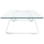 Voir la diapositive 5 : VIDAXL Support de moniteur blanc 100x20x8 cm verre trempé et métal