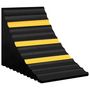Voir la diapositive 3 : VIDAXL Cales de roue 2 pcs 29x16x19 cm Caoutchouc