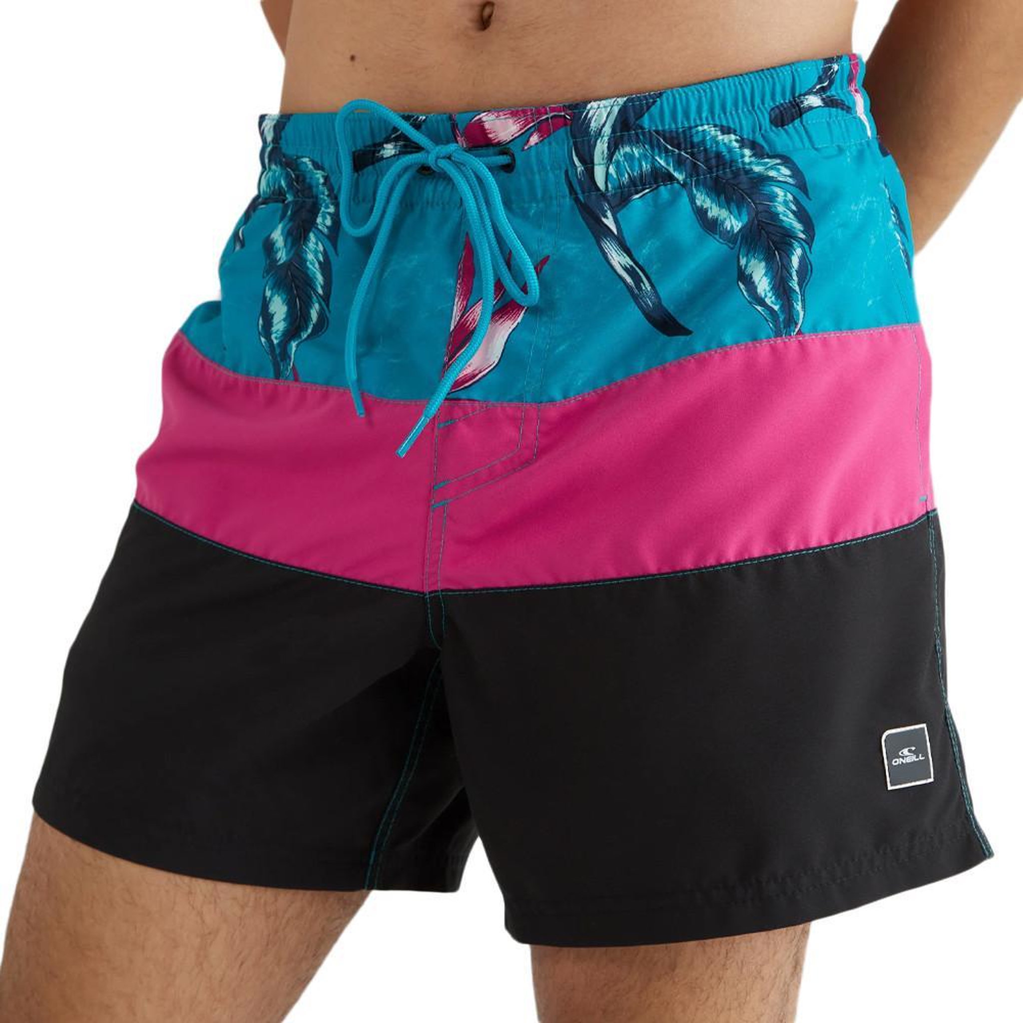 Voir la diapositive 1 : O'NEILL Maillot de bain Turquoise/Rose/Noir Homme O'Neill Frame