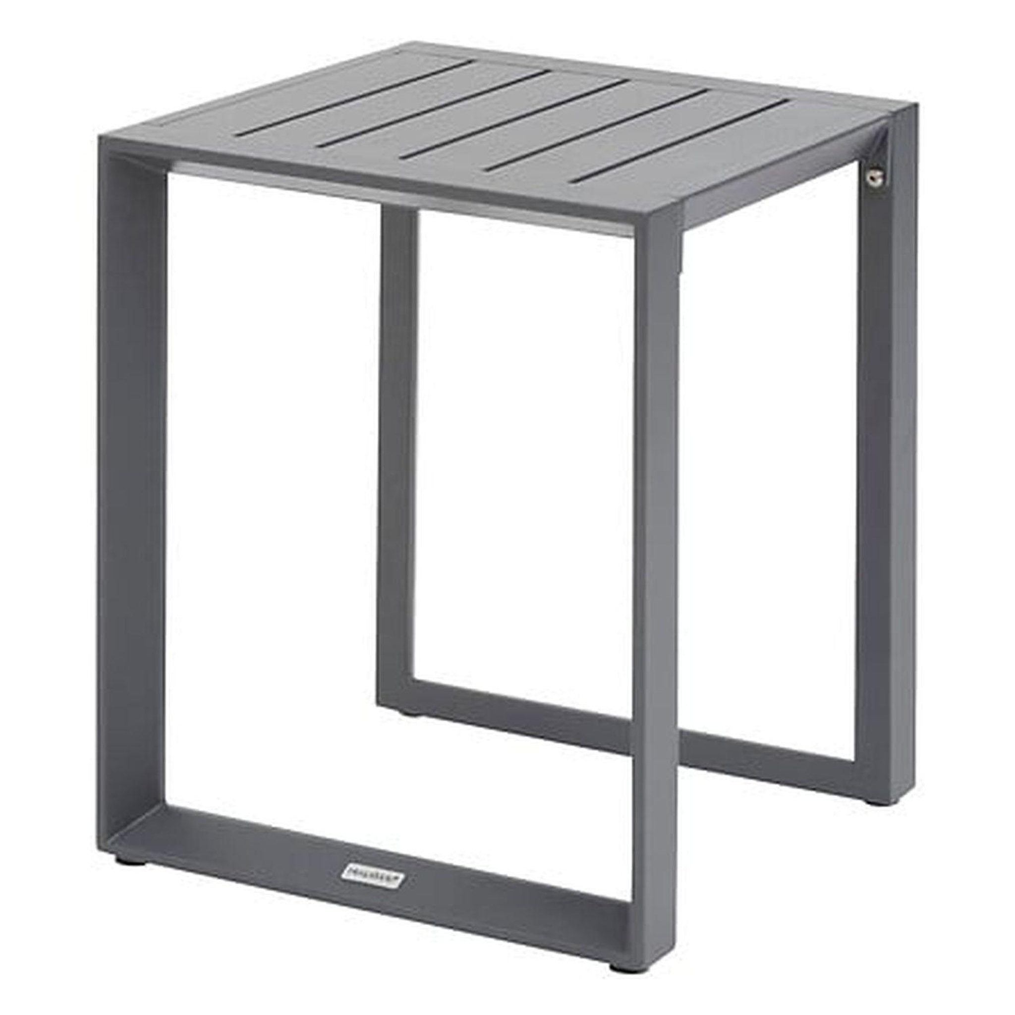 HESPERIDE Table de jardin d'appoint carrée en aluminium evasion - graphite