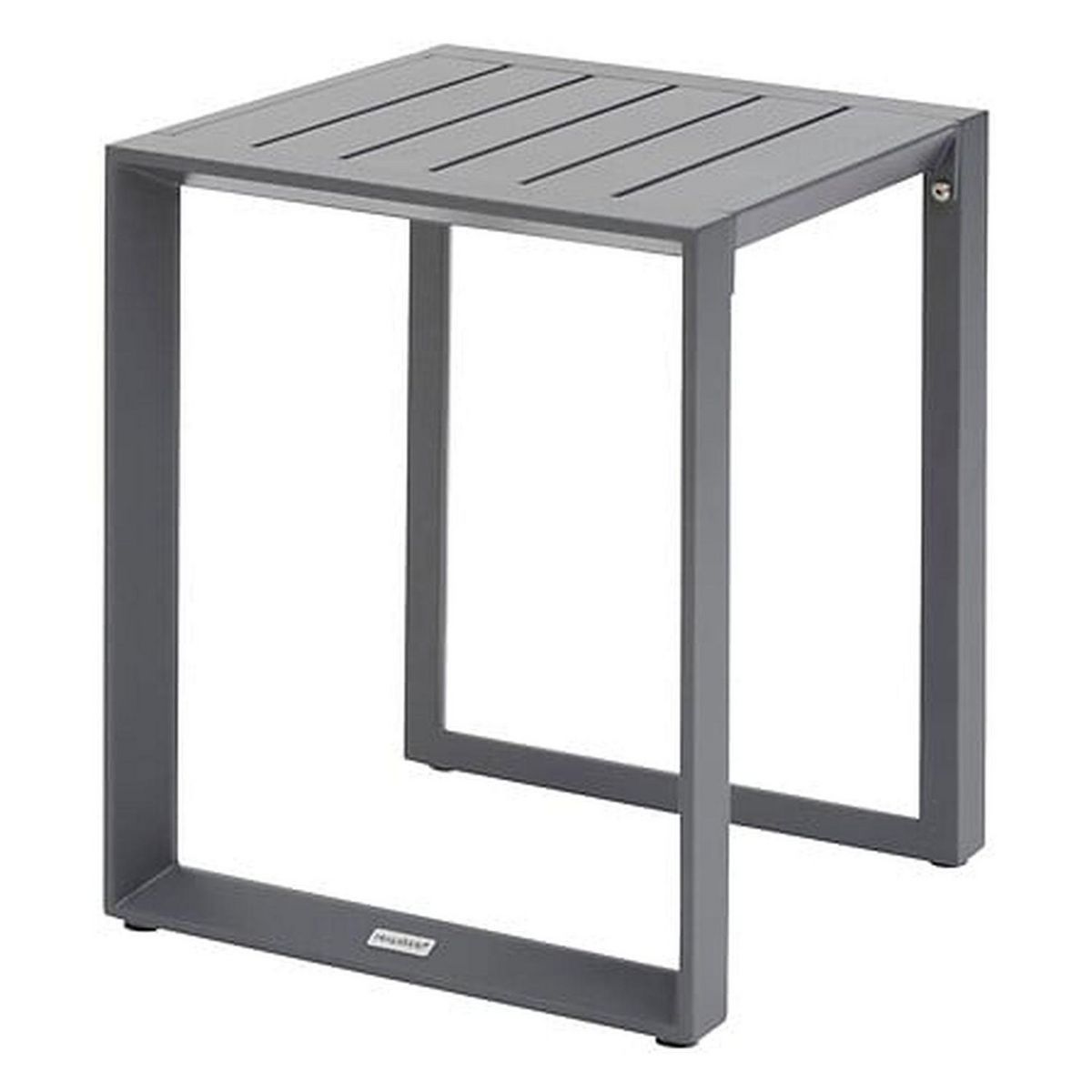 HESPERIDE Table de jardin d'appoint carrée en aluminium EVASION - Graphite