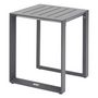 Voir la diapositive 1 : HESPERIDE Table de jardin d'appoint carrée en aluminium EVASION - Graphite