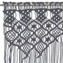 Voir la diapositive 3 : VIDAXL Rideau en macrame Anthracite 140x240 cm Coton
