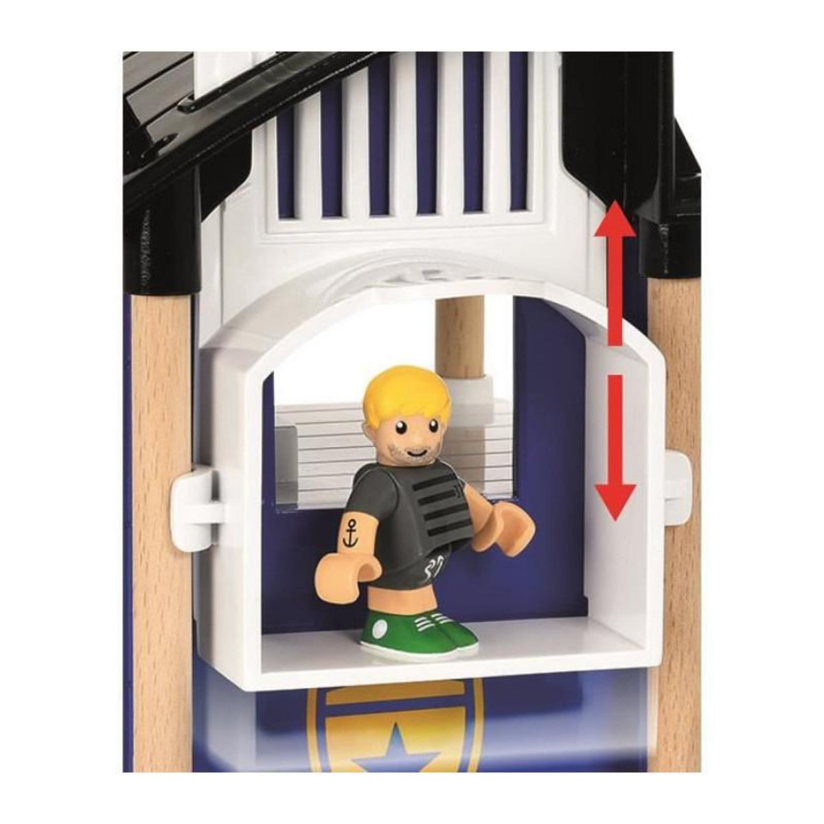 Brio Brio World Commissariat de Police  - Accessoire son et lumiere pour circuit de train en bois - Ravensburger - Des 3 ans - 33813