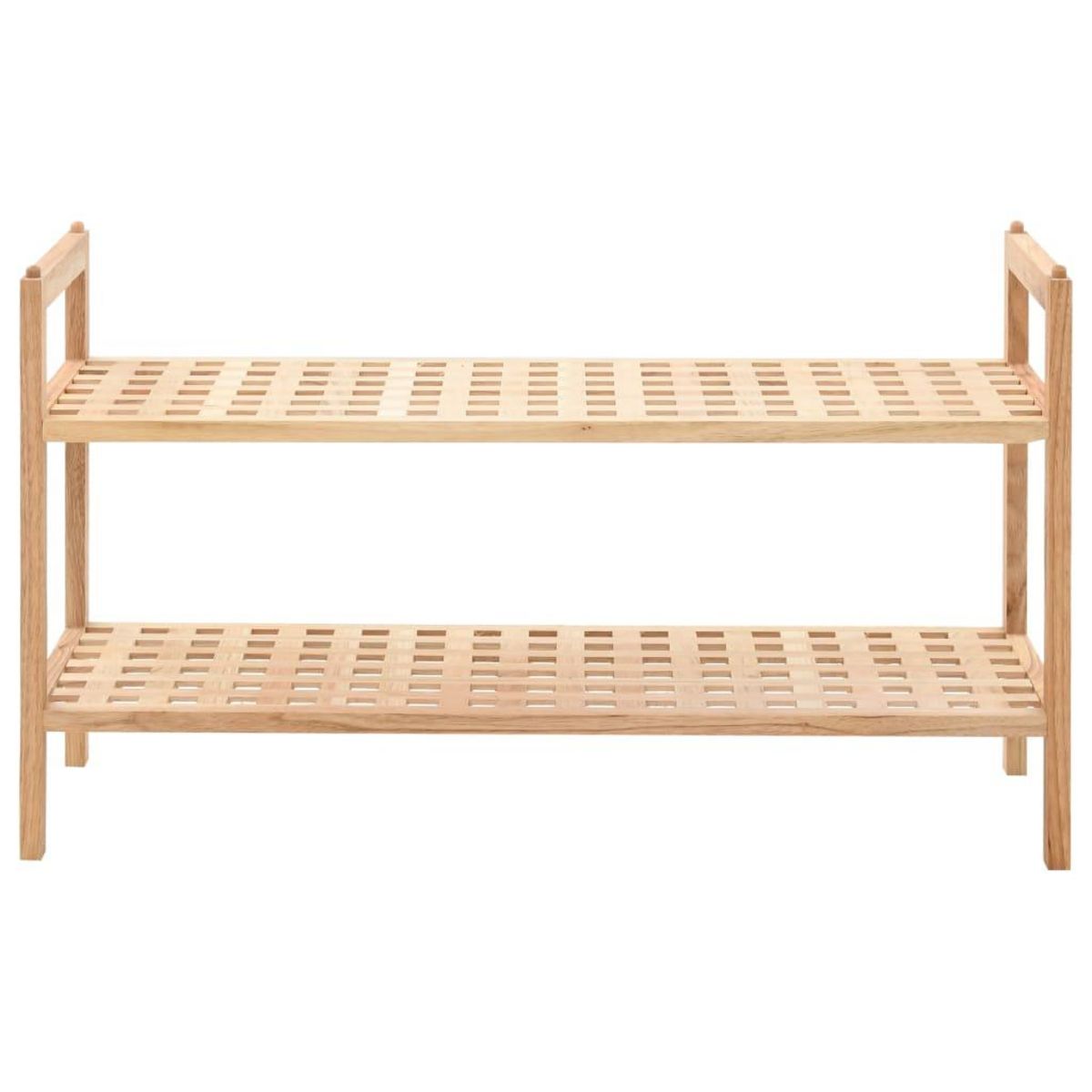 VIDAXL Etagere a chaussures Bois de noyer massif 69 x 26 x 40 cm
