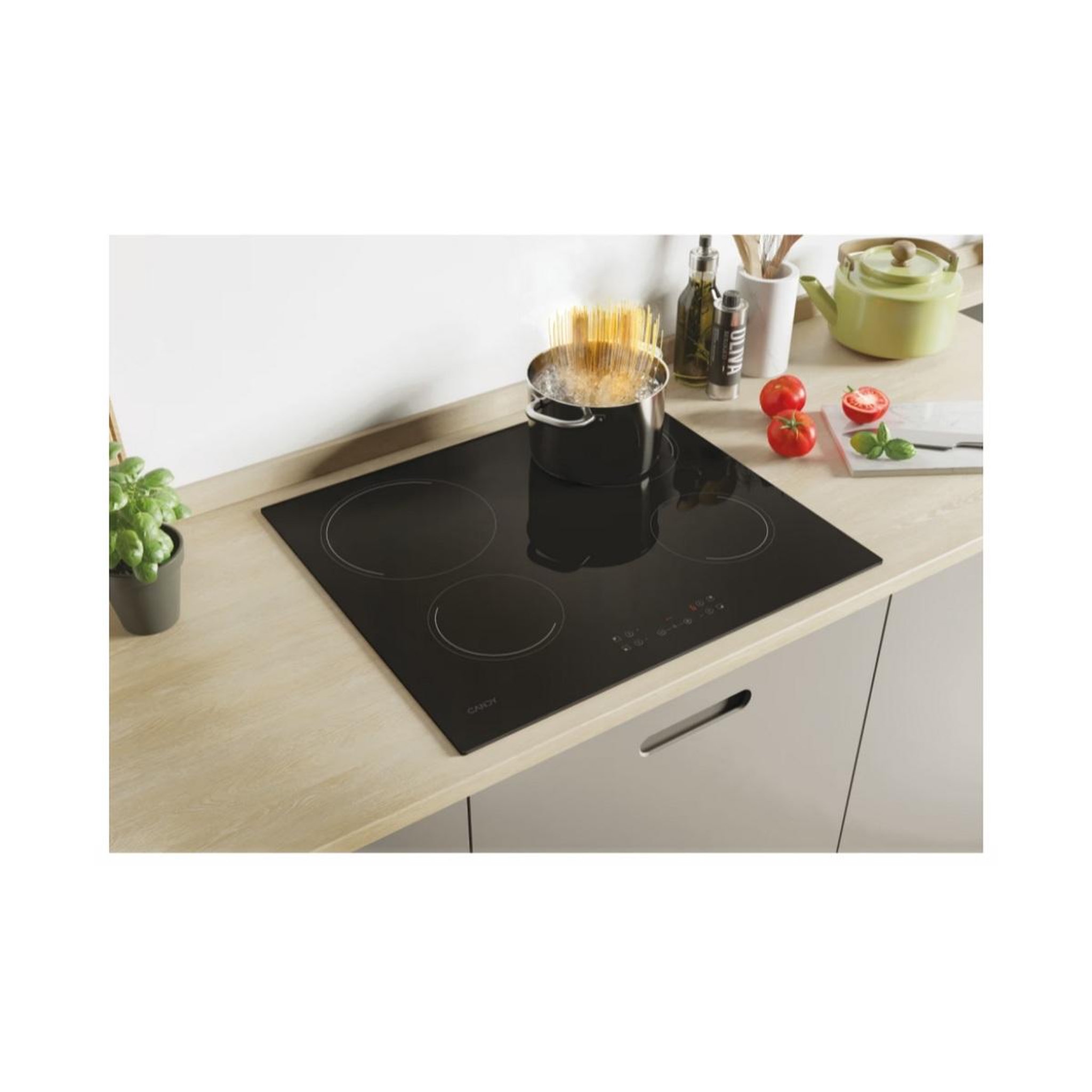Voir la diapositive 3 : Candy Table de cuisson vitrocéramique 6500cm 60cm noir - CH64CCB