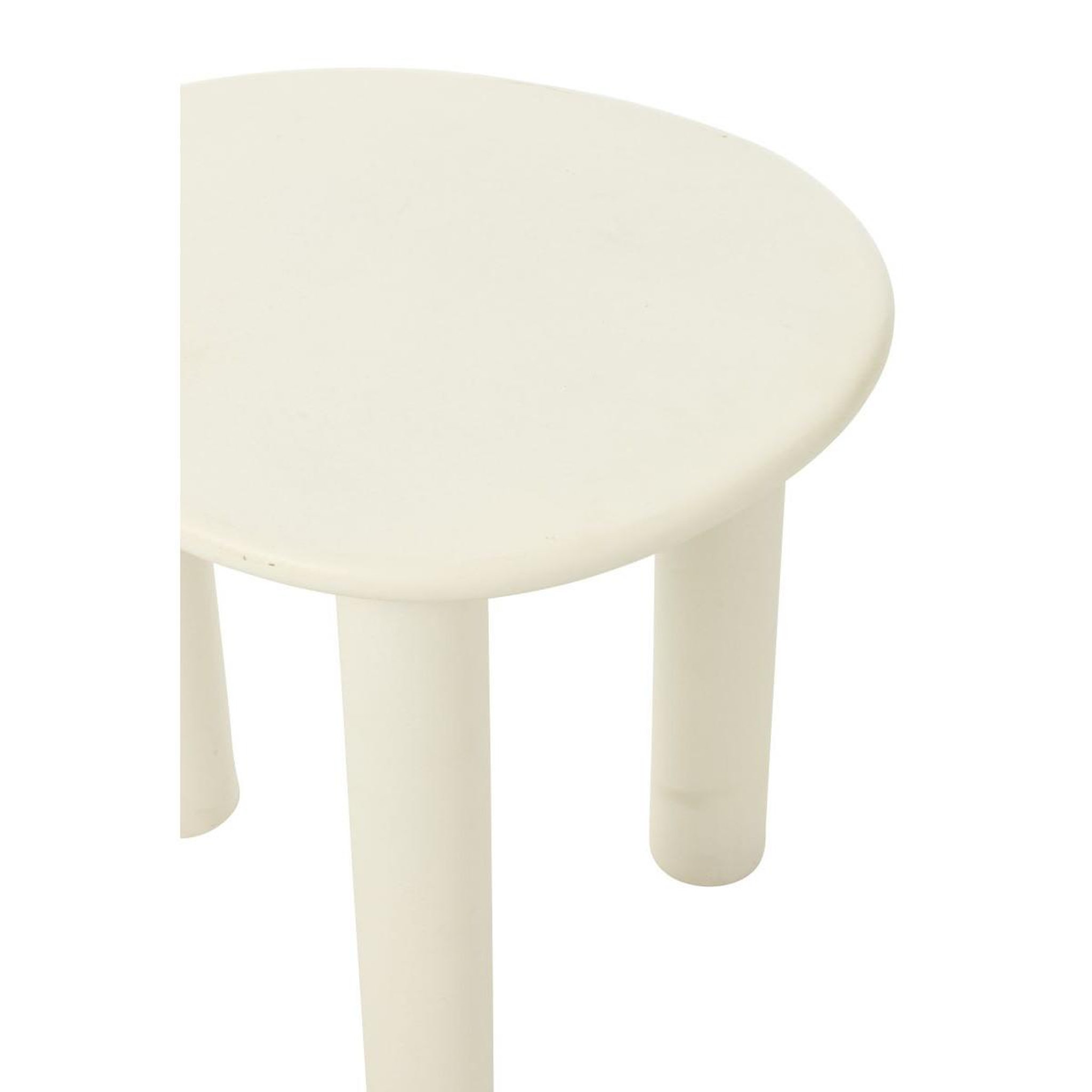 Voir la diapositive 6 : J-LINE Table d'appoint design  bali  51cm blanc